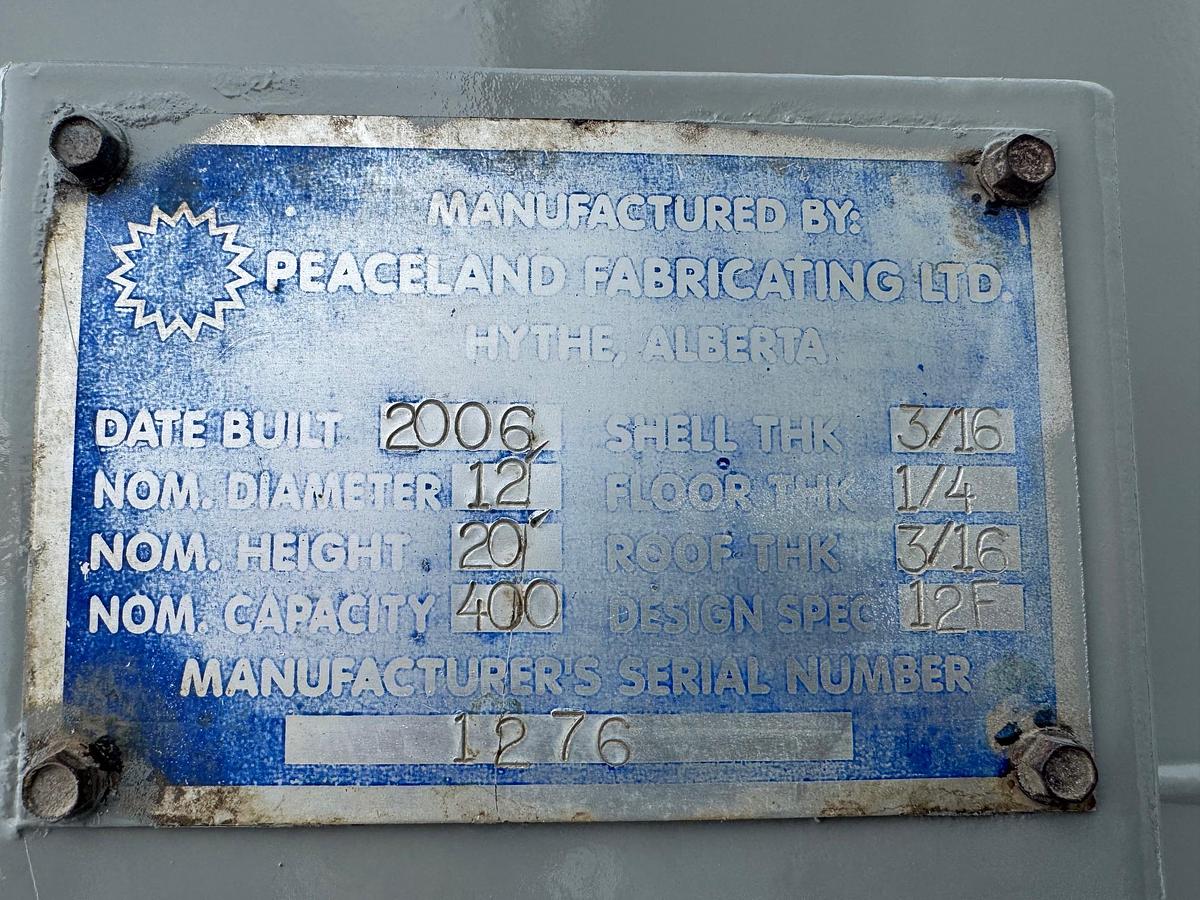 Used 2006 Peaceland 400 BBL Tanks