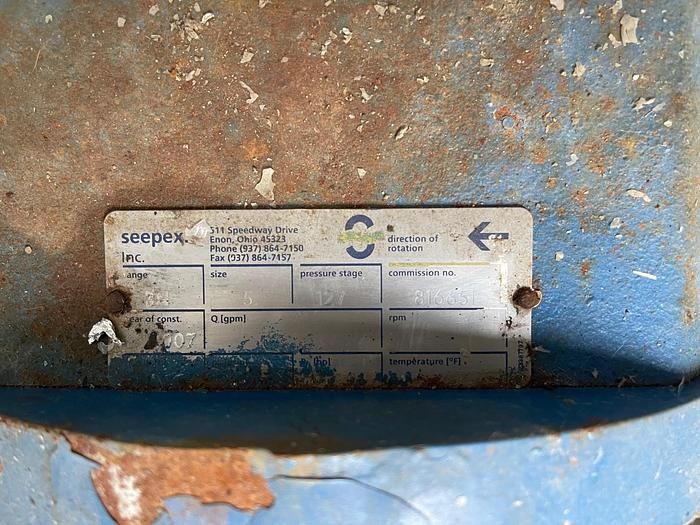 Used Seepex Oil or Water Transfer Pumps – Qty: 10