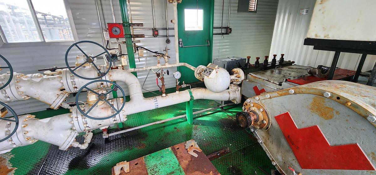 Used Weathorford 300 HP Quintuplex Plunger Pump Package with Horizontal Inlet Separator