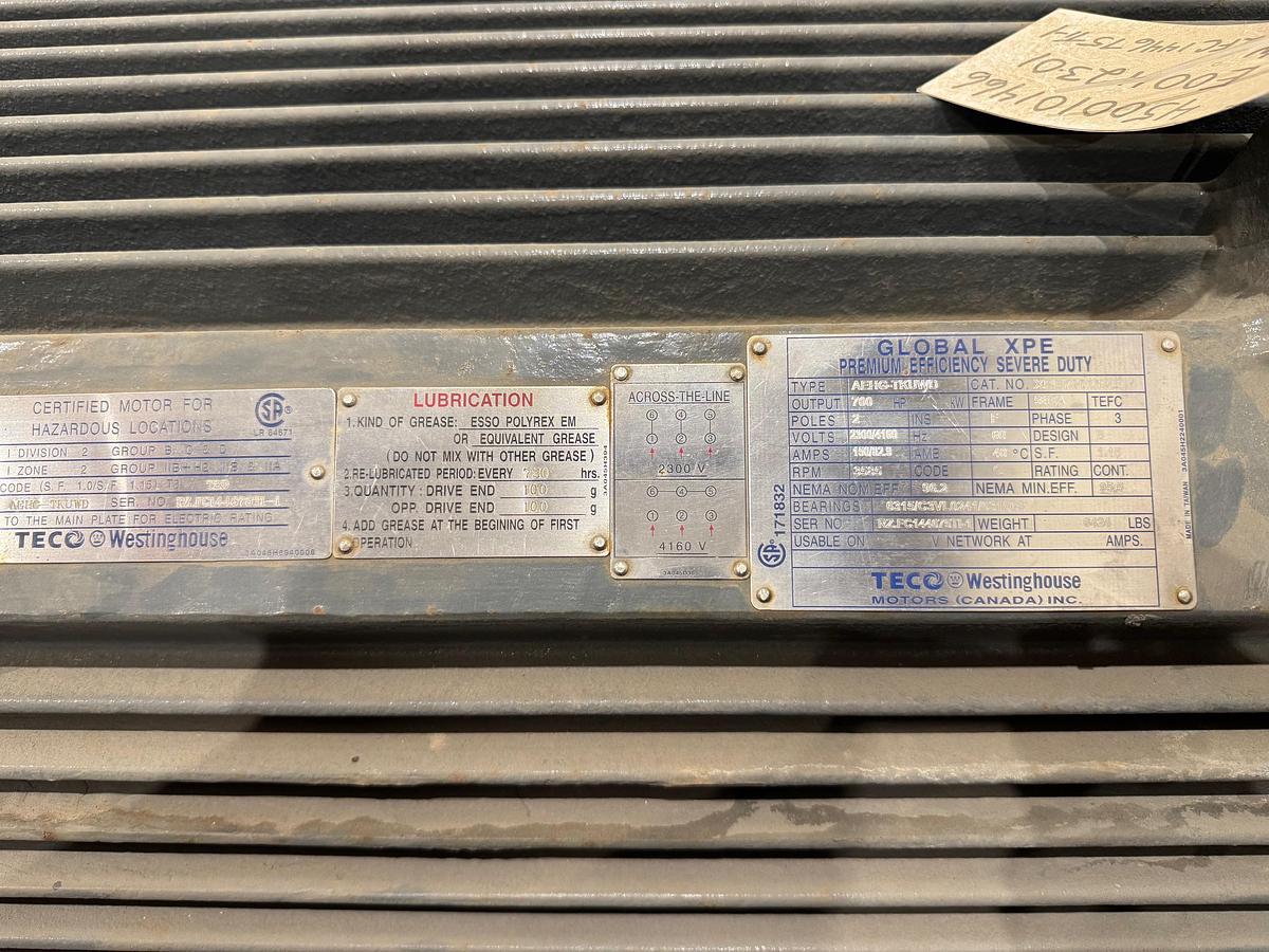 Used TECO-Westinghouse Global XPE Electric Motor
