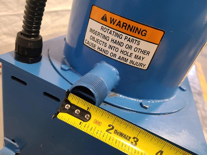 Used Nobles Tabletop Spin Dryer Chip Spinner 110V with basket Dry Metal Parts