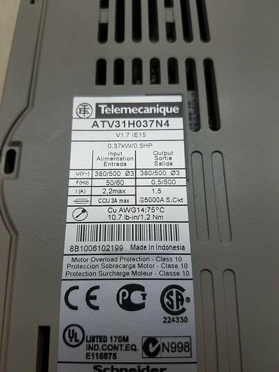 Used ATV31H037N4 - TELEMECANIQUE - ATV31H037N4