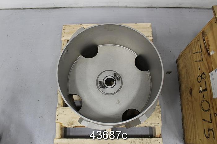 Used Black Clawson Stainless Steel UV200 Drum 450 Dolphin 8-Foil Solid Rotor #43687