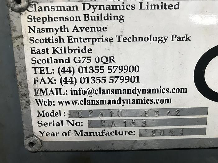 Used CLANSMAN DYNAMICS ( HOLD)