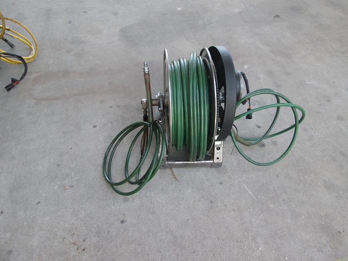 Used Hanney Reel Jaws of Life 100' Hydraulic Hose Reel With Motor
