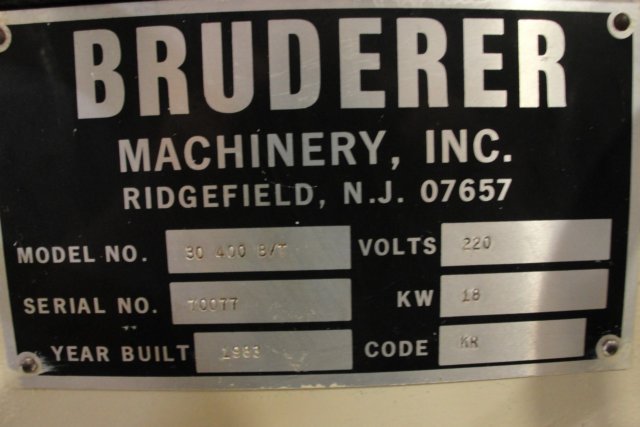 Used 16" Kohler Bruderer Model 30400B/T Precision Leveler