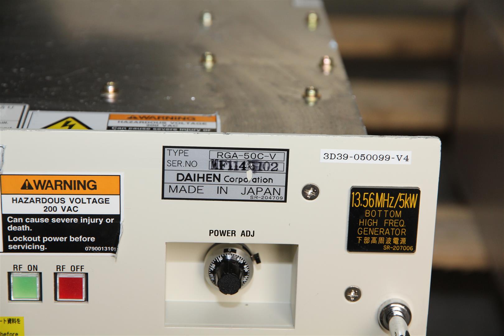 Used Daihen wga-50e-v RF generator