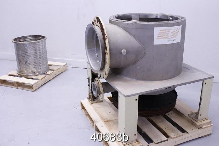 Used Bird Axiguard 7 Pressure Screen, Stainless Steel, 3-Foil Rotor #40683