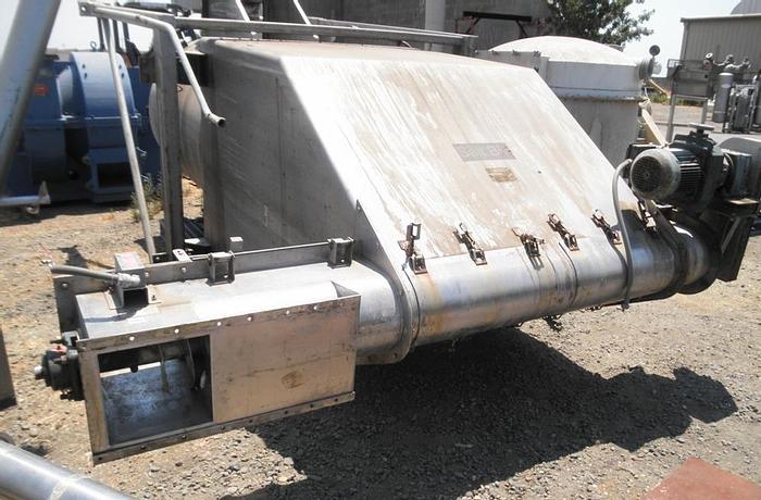 Used Bin, 100 CF, S/st, 4.5' X 4.5' X 6', Dust Collector, Auger, #S741213