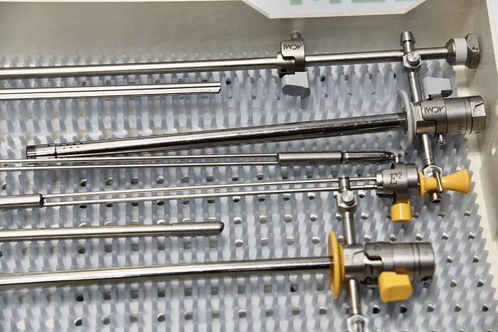 Used CIRCON ACMI UROLOGY RESECTOSCOPE SET WITH WORKING ELEMENT EIWE, OBTURATOR, SHEATH