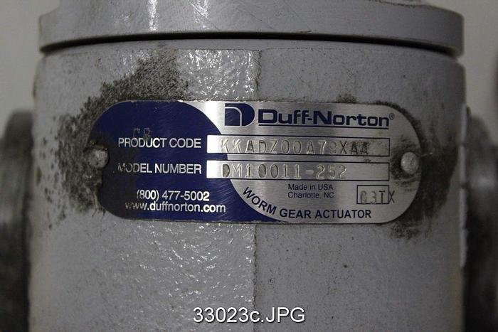 Unused Duff Norton DM10011-252 Mechanical Screw Actuator #33023