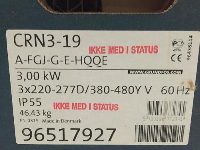 Used Grundfos pump CRN3-19