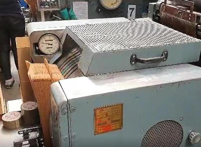 Used (visible in production) WINDMÖLLER & HÖLSCHER (W&H) MATADOR S1 - Flat & satchel paper bag making machine (2 col flexo & window unit)