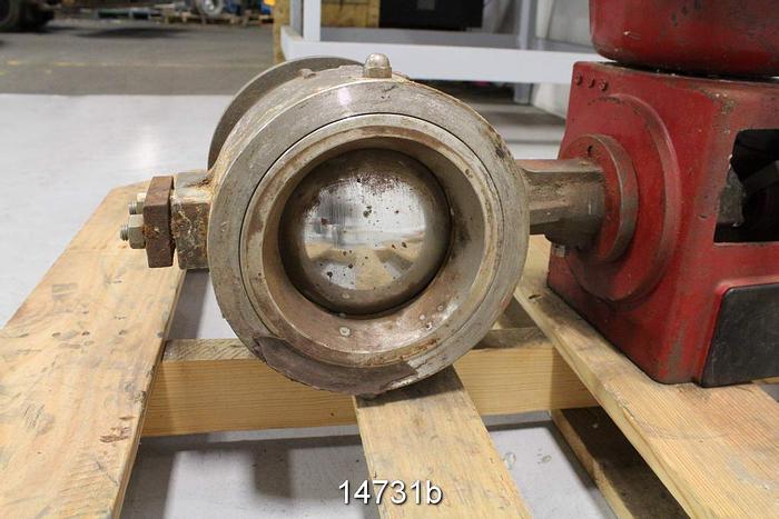 Used Masoneilan 3336302 Air Operated Control Ball Valve, 6", Air To Close #14731