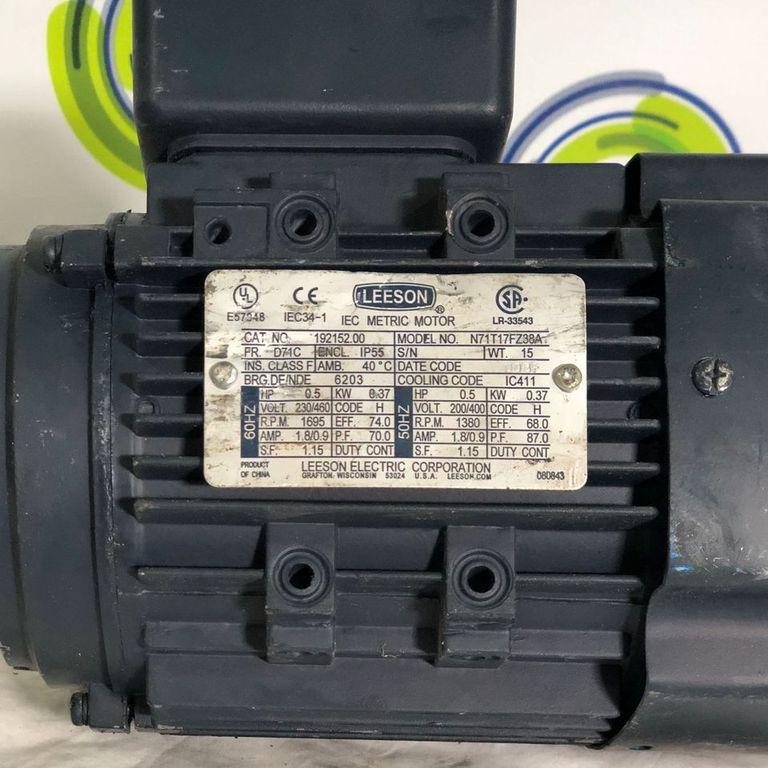 Used Leeson IEC Metric Motor N71T17FZ38A
