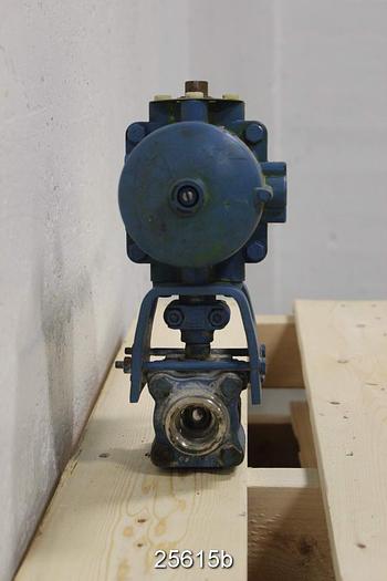 Used Neles Jamesbury 14A3600TT1 1" Air Operated Ball Valve #25615