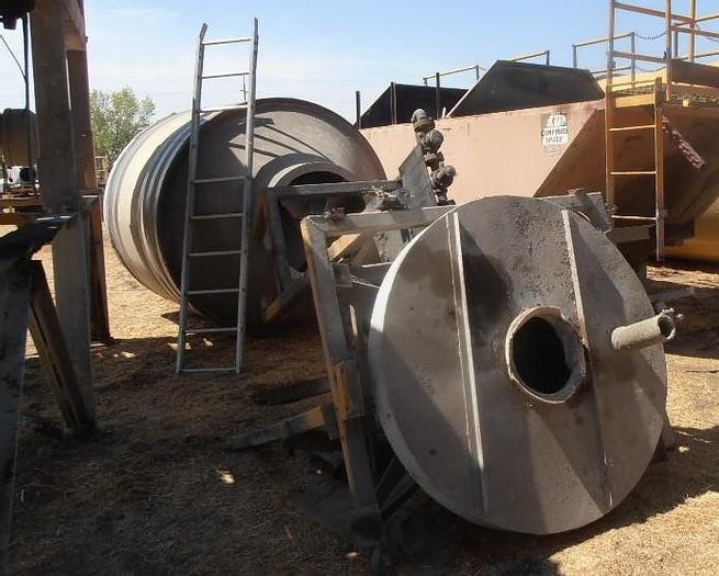Used Mixer, Tumble, 80" x 150", C/st, Spirals, Hopper Feed #C739934
