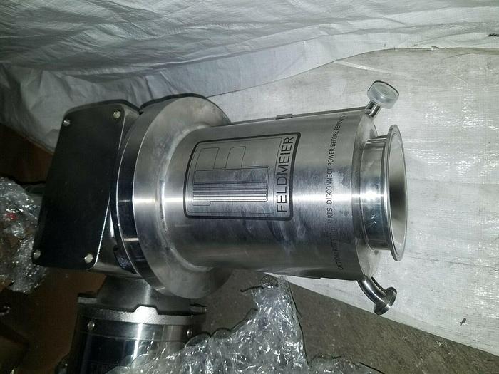 Used Feldmeier Pump with Boston Gear Drive Motor Stainless Steel Pharmaceutical