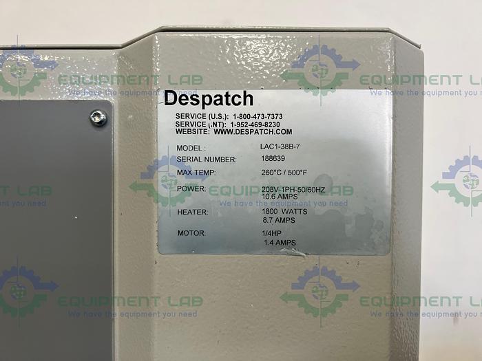 Used Despatch  LAC1-38B-7 Burn- In Oven 260°C / 500°F  w/ Stand 31"x36"x60"