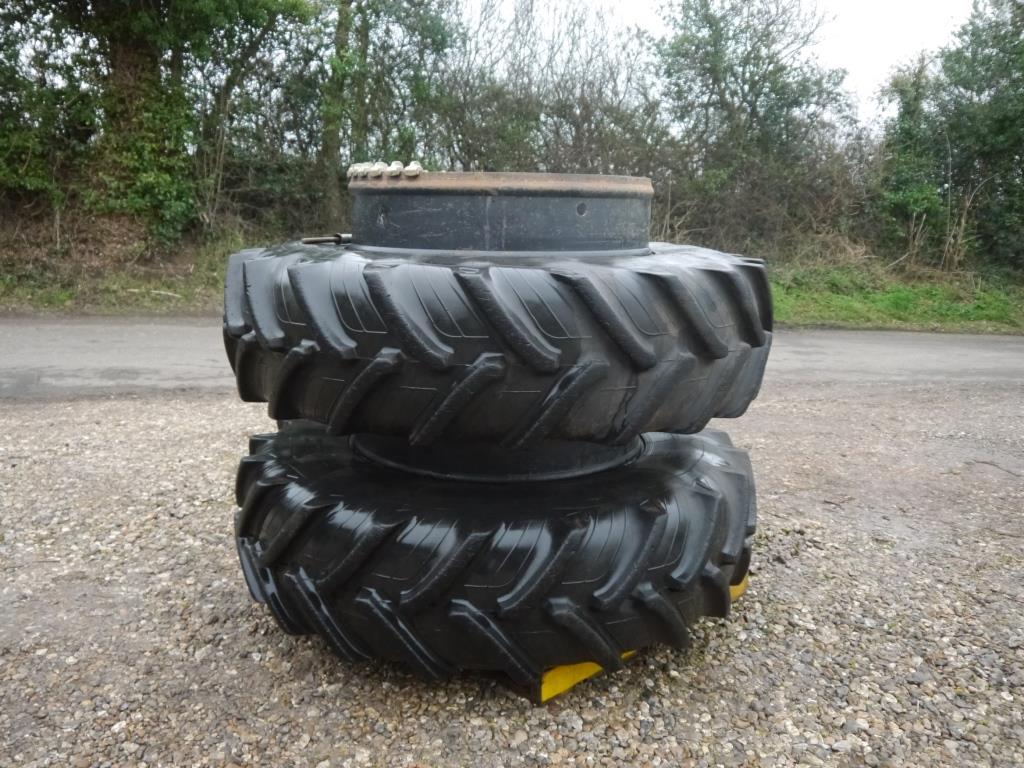 Used Pair 20.8 R42 Dual Wheels and Tyres