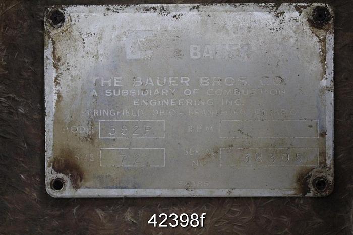 Used Bauer 72" Hydrasieve #42398