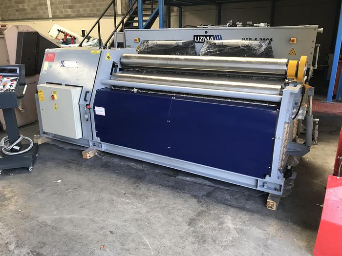 UZMA  4 roll Hydraulic bending rollers 3mm - 22mm  1050mm - 4000mm