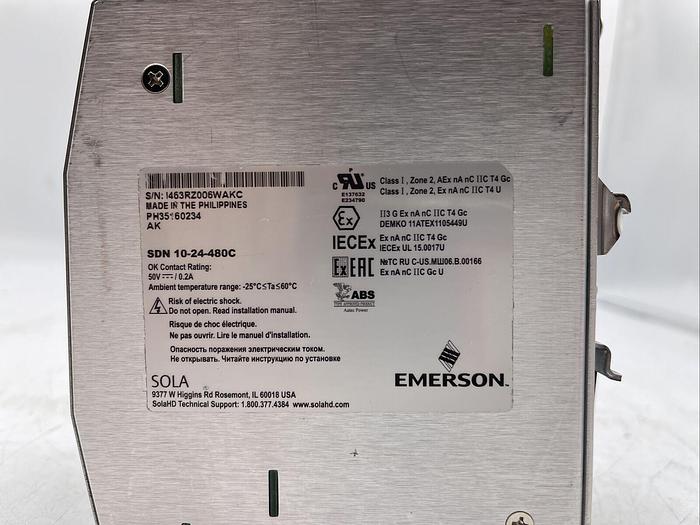 Used Sola Power Supply SDN 10-24-480C