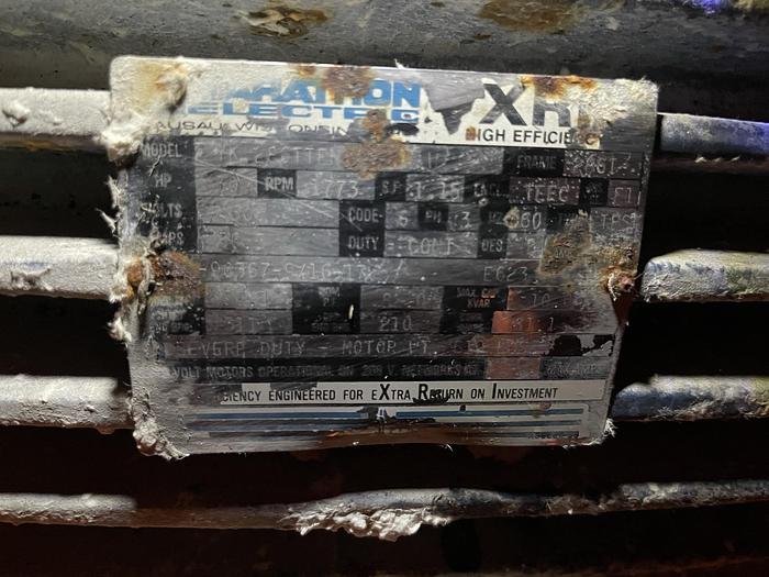 Used GOULDS MDL. 3196MTX 3 X 4-13 CENTRIFUGAL PUMP 30HP