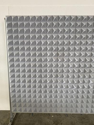 Used Mobile Acoustic 72" x 95" Foam Board on Wheels