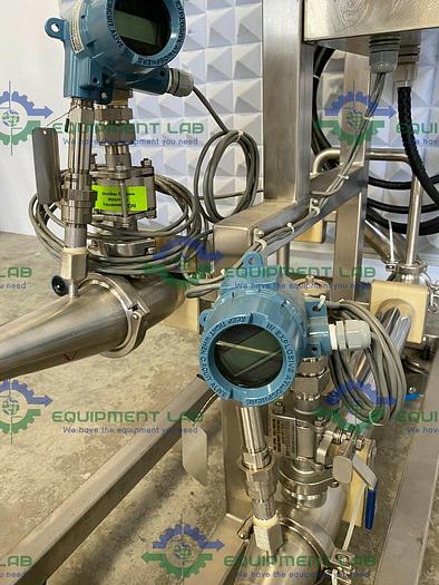 Used Exergy  02655-05 Stainless Steel Shell & Tube Heat Exchanger 20.3 Sq. Ft. on Cart