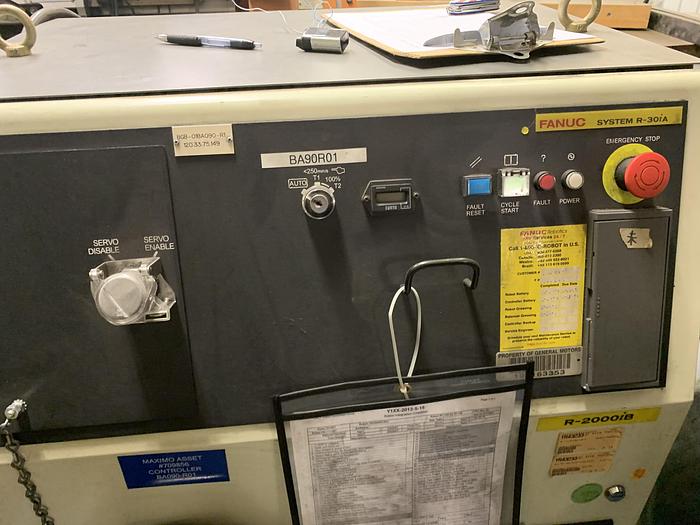 Used FANUC R2000iB/165F 6 AXIS CNC ROBOT WITH R30iA CONTROLLER 165KG X 2655mm REACH