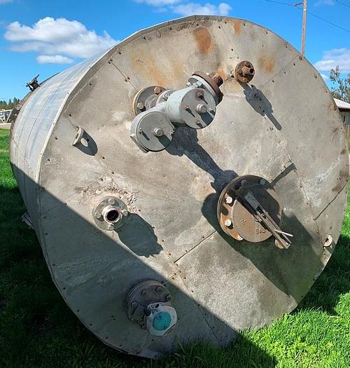 Used Tank, 2,100 Gallon, 316L Stainless Steel, UL 142 Rated, #S743620