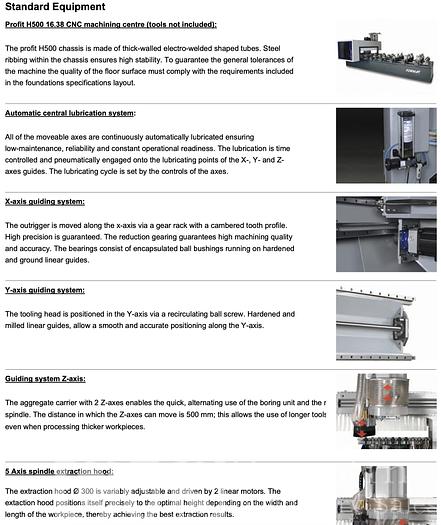 Used 2017 Felder Profit H500 5 Axis CNC Router