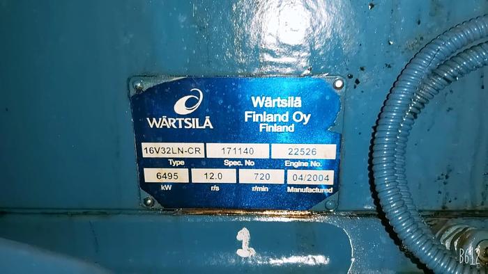 Used Wartsila 16V-32LN-CR x 5 Generator sets