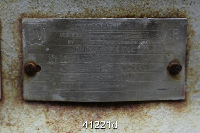 Used Consolidated 6x8 Pressure Relief Valve #41221