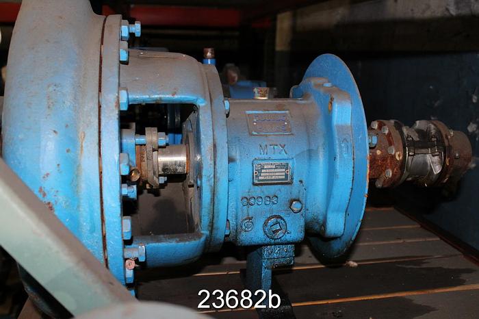 Used Goulds 3196MTX Pump, 2x3x13, 12 3/8" Stainless Steel Impeller Diameter, Ductile Iron Casing #23682