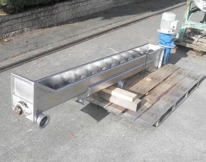 Used Conveyor, Screw, 5" X 76", S/st, 1 HP, Dewatering,Conveyor, Screw, 5" X 76", S/st, 1 HP, Dewatering, #S741500