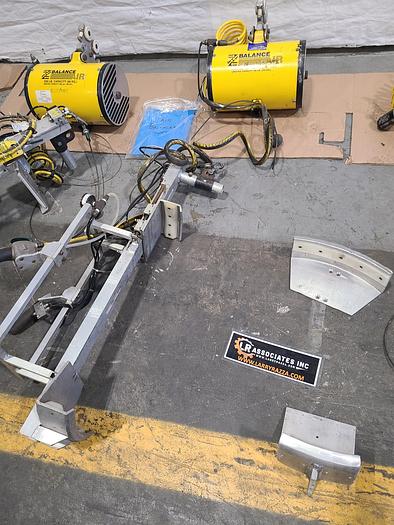 Used Zimmerman  200 Lb Air Balance Back Saving Heavy Lifting Hoist for Coil Stock