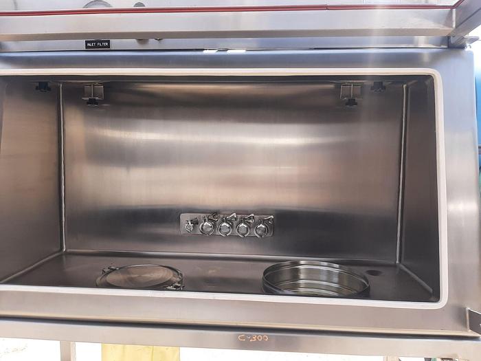 Used Cabinet, Glove Box, Isolator, Flanders, Stainless Steel, 59" x 24" x 28" #S744729