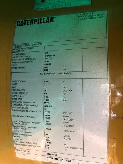 Caterpillar generators Marine Tier II with class certificates