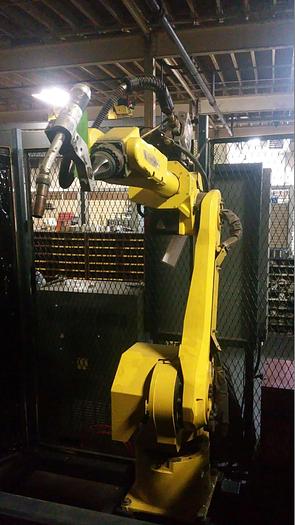 FANUC ARC MATE 120iB WITH R-J3iB CON, TEACH PENDANT & LINCOL