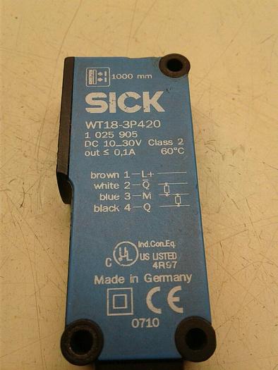 Used WT18-3P420 Sick Optic Electronic WT183P420