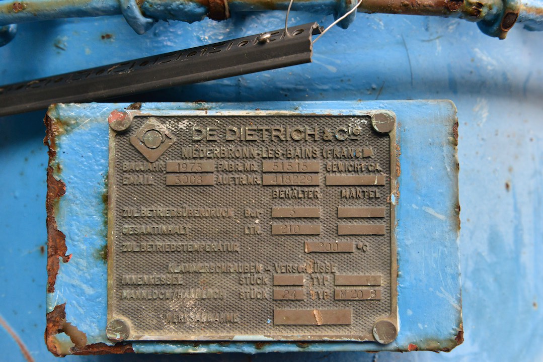 Usado Serbatoio DE DIETRICH da 210 Litri