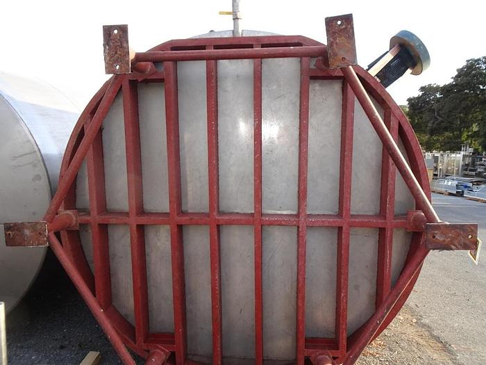 Used Tank, 7,600 Gallon, S/st, 9' x 16', Agit, Santa Rosa #C744493