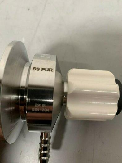 Used Stainless Steel Sample Valve w/ 1/4" Outlet & 2.5" Inlet