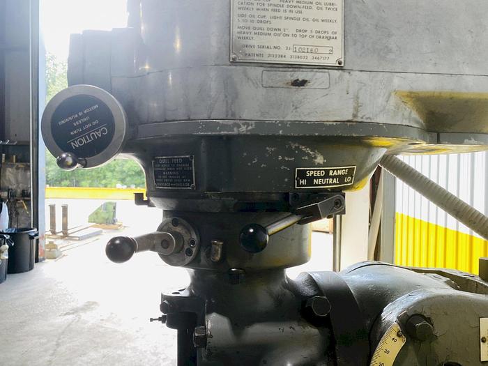 Used 2 HP Bridgeport Vertical Mill Series I