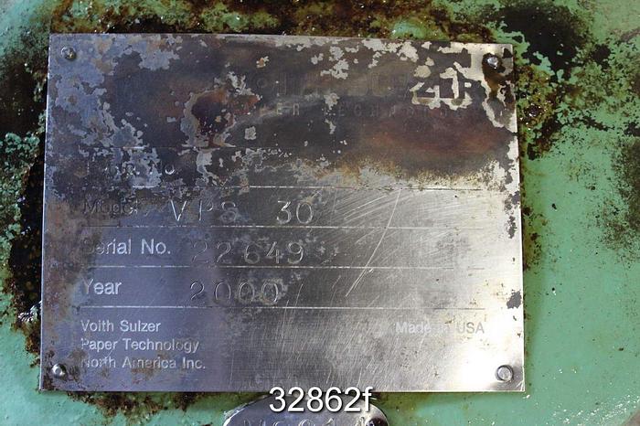 Used Voith VPS 30 Pressure Screen #32862