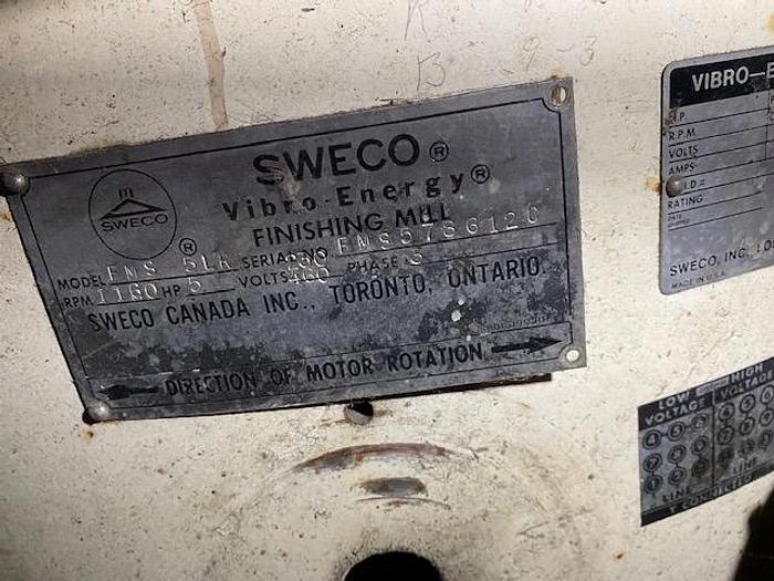 Used Sweco 5 Cu. Ft. Vibratory Finisher Spiral Series, Model: FMS-5LR
