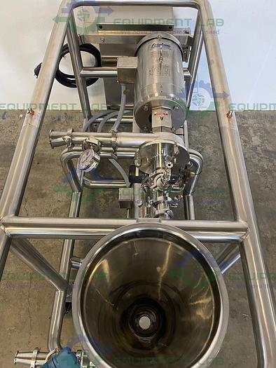 Used Fristam Powder Mixer/Emulsion Skid FS-3522 High Shear Emulsifier & FZX2100 Pump