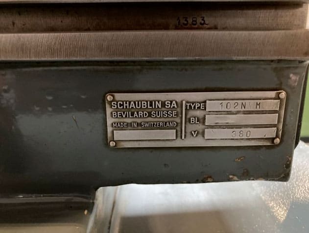 Used Schaublin 102N-VM - Lathe 
